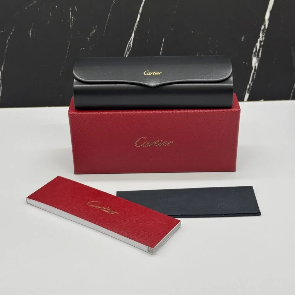 NEW CT0253O 001 CARTIER SILVER UNISEX CARTIER EYEGLASSES